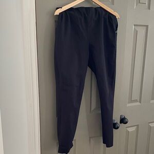Black  Everlane Cropped Pants, side zip. Size 8